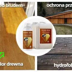 Pokost lniany ożywia drewno, chroni przed brudem i mchami, tworząc hydrofobową powłokę.